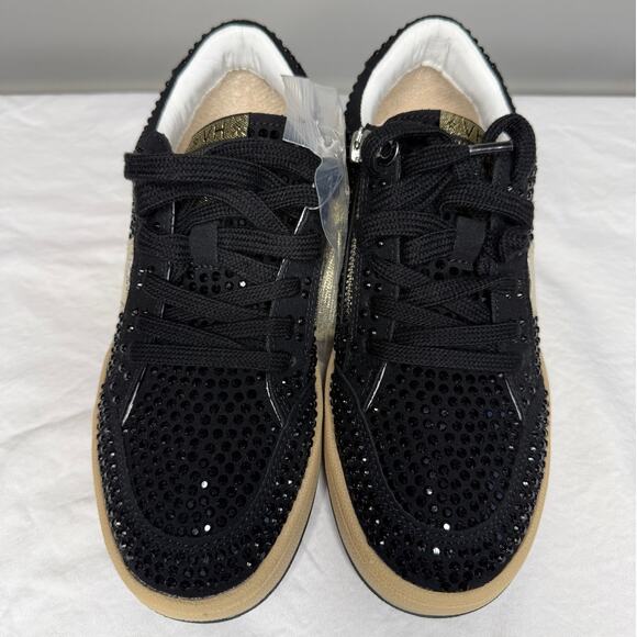 NIB | Vintage Havana Bravo Black Rhinestone Sneakers | Glam Star Sneakers - Picture 3 of 11